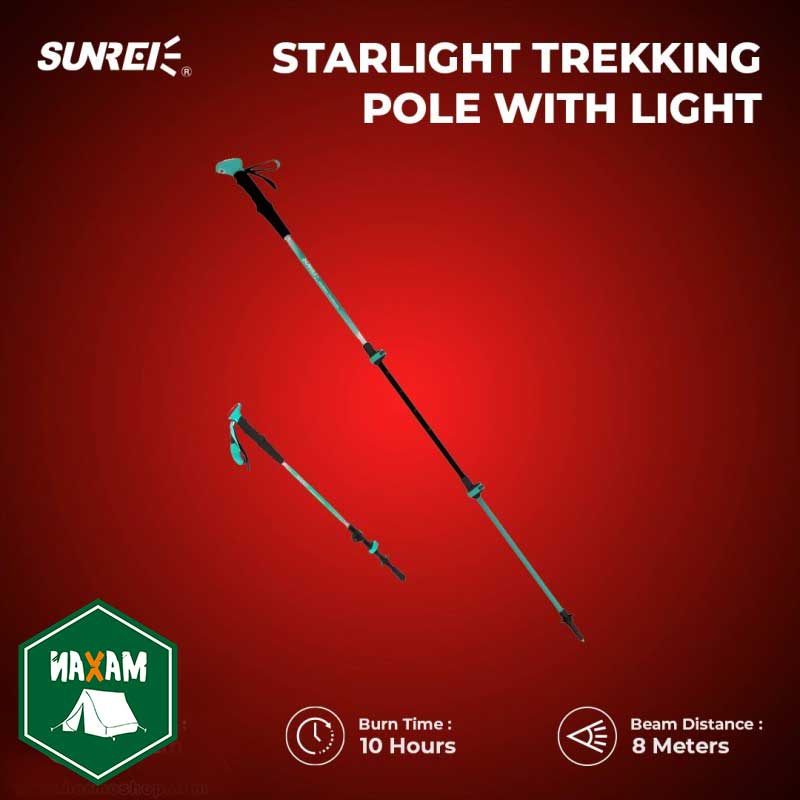 باتوم کوهنوردی چراغ دار سانری مدل Starlight