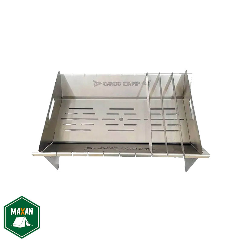 منقل باربیکیو ذغالی مدل کتابی گاندو کمپ Gando Camp BBQ Grill