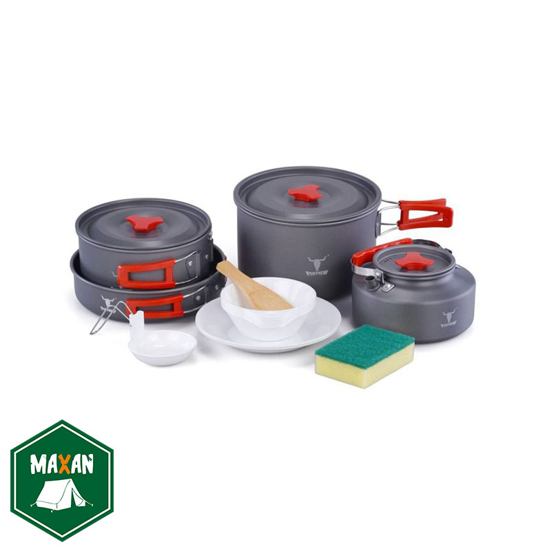 ست ظروف کمپینگ 4 تکه کله گاوی مدل SPICE 4 PEKYNEW COOKING SET spice4