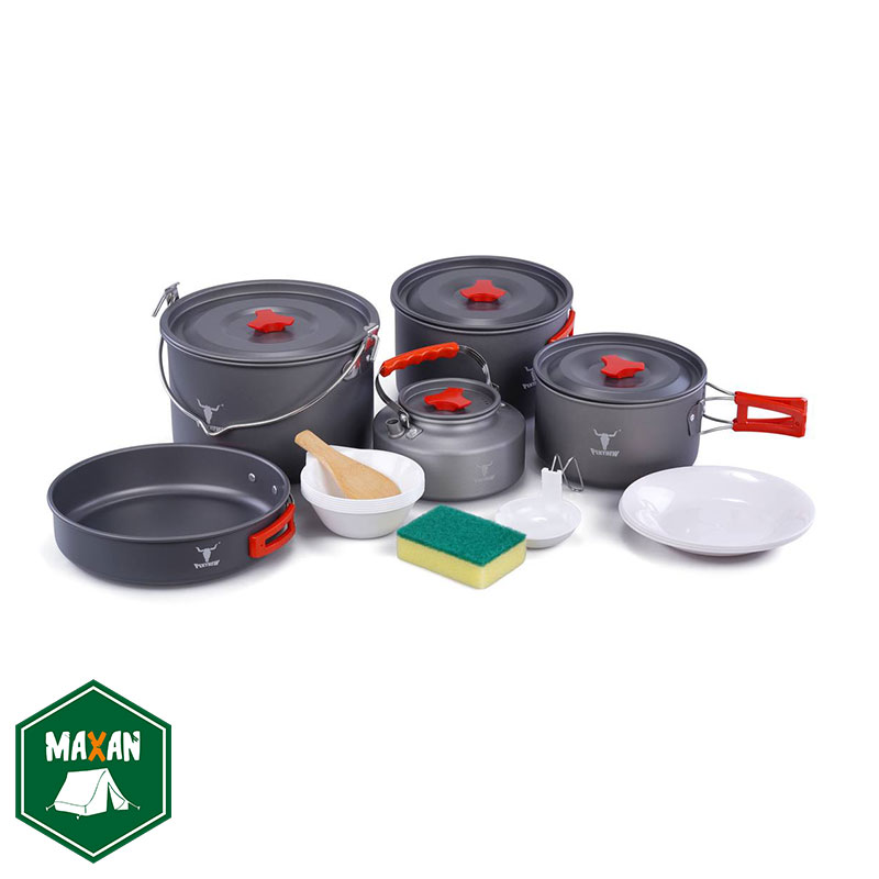 ست ظروف کمپینگ ۵ تکه کله گاوی مدل SPICE 6