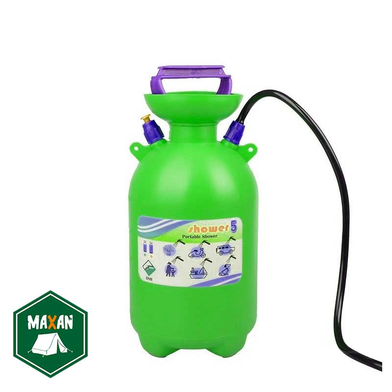 دوش سفری پمپی مکانیکی ۵ لیتری